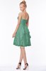 ColsBM Carmen Beryl Green Princess Fit-n-Flare Zip up Chiffon Ruching Bridesmaid Dresses