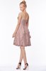 ColsBM Carmen Blush Pink Princess Fit-n-Flare Zip up Chiffon Ruching Bridesmaid Dresses