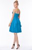 ColsBM Carmen Cornflower Blue Princess Fit-n-Flare Zip up Chiffon Ruching Bridesmaid Dresses