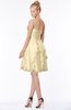 ColsBM Carmen Cornhusk Princess Fit-n-Flare Zip up Chiffon Ruching Bridesmaid Dresses