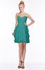 ColsBM Carmen Emerald Green Princess Fit-n-Flare Zip up Chiffon Ruching Bridesmaid Dresses