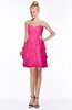 ColsBM Carmen Fandango Pink Princess Fit-n-Flare Zip up Chiffon Ruching Bridesmaid Dresses