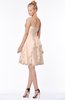 ColsBM Carmen Fresh Salmon Princess Fit-n-Flare Zip up Chiffon Ruching Bridesmaid Dresses