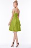 ColsBM Carmen Green Oasis Princess Fit-n-Flare Zip up Chiffon Ruching Bridesmaid Dresses