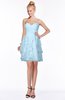 ColsBM Carmen Ice Blue Princess Fit-n-Flare Zip up Chiffon Ruching Bridesmaid Dresses