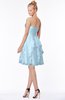 ColsBM Carmen Ice Blue Princess Fit-n-Flare Zip up Chiffon Ruching Bridesmaid Dresses