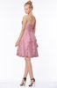 ColsBM Carmen Light Coral Princess Fit-n-Flare Zip up Chiffon Ruching Bridesmaid Dresses