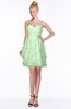 ColsBM Carmen Light Green Princess Fit-n-Flare Zip up Chiffon Ruching Bridesmaid Dresses