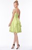 ColsBM Carmen Lime Green Princess Fit-n-Flare Zip up Chiffon Ruching Bridesmaid Dresses