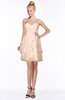 ColsBM Carmen Peach Puree Princess Fit-n-Flare Zip up Chiffon Ruching Bridesmaid Dresses