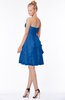 ColsBM Carmen Royal Blue Princess Fit-n-Flare Zip up Chiffon Ruching Bridesmaid Dresses