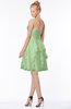 ColsBM Carmen Sage Green Princess Fit-n-Flare Zip up Chiffon Ruching Bridesmaid Dresses