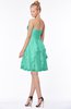 ColsBM Carmen Seafoam Green Princess Fit-n-Flare Zip up Chiffon Ruching Bridesmaid Dresses