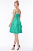 ColsBM Carmen Viridian Green Princess Fit-n-Flare Zip up Chiffon Ruching Bridesmaid Dresses