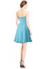 ColsBM Jaelyn Light Blue Casual Fit-n-Flare Sweetheart Sleeveless Knee Length Ruching Bridesmaid Dresses