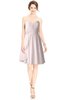 ColsBM Jaelyn Light Pink Casual Fit-n-Flare Sweetheart Sleeveless Knee Length Ruching Bridesmaid Dresses