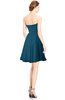 ColsBM Jaelyn Moroccan Blue Casual Fit-n-Flare Sweetheart Sleeveless Knee Length Ruching Bridesmaid Dresses