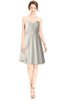 ColsBM Jaelyn Off White Casual Fit-n-Flare Sweetheart Sleeveless Knee Length Ruching Bridesmaid Dresses