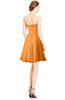 ColsBM Jaelyn Orange Casual Fit-n-Flare Sweetheart Sleeveless Knee Length Ruching Bridesmaid Dresses