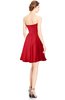 ColsBM Jaelyn Red Casual Fit-n-Flare Sweetheart Sleeveless Knee Length Ruching Bridesmaid Dresses
