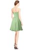 ColsBM Jaelyn Sage Green Casual Fit-n-Flare Sweetheart Sleeveless Knee Length Ruching Bridesmaid Dresses