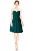 ColsBM Jaelyn Shaded Spruce Casual Fit-n-Flare Sweetheart Sleeveless Knee Length Ruching Bridesmaid Dresses