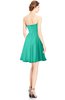 ColsBM Jaelyn Viridian Green Casual Fit-n-Flare Sweetheart Sleeveless Knee Length Ruching Bridesmaid Dresses