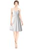 ColsBM Jaelyn White Casual Fit-n-Flare Sweetheart Sleeveless Knee Length Ruching Bridesmaid Dresses