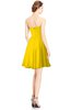 ColsBM Jaelyn Yellow Casual Fit-n-Flare Sweetheart Sleeveless Knee Length Ruching Bridesmaid Dresses