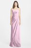 ColsBM Celine Baby Pink Gorgeous Trumpet Sleeveless Zip up Chiffon Bridesmaid Dresses