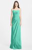 ColsBM Celine Seafoam Green Gorgeous Trumpet Sleeveless Zip up Chiffon Bridesmaid Dresses