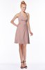 ColsBM Charlee Bridal Rose Hippie A-line Halter Sleeveless Knee Length Bridesmaid Dresses