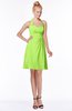 ColsBM Charlee Bright Green Hippie A-line Halter Sleeveless Knee Length Bridesmaid Dresses