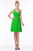 ColsBM Charlee Classic Green Hippie A-line Halter Sleeveless Knee Length Bridesmaid Dresses
