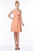 ColsBM Charlee Salmon Hippie A-line Halter Sleeveless Knee Length Bridesmaid Dresses