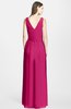 ColsBM Jazmine Beetroot Purple Gorgeous A-line V-neck Sleeveless Floor Length Ruching Bridesmaid Dresses
