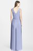 ColsBM Jazmine Blue Heron Gorgeous A-line V-neck Sleeveless Floor Length Ruching Bridesmaid Dresses