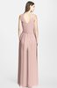 ColsBM Jazmine Dusty Rose Gorgeous A-line V-neck Sleeveless Floor Length Ruching Bridesmaid Dresses
