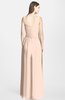 ColsBM Jazmine Fresh Salmon Gorgeous A-line V-neck Sleeveless Floor Length Ruching Bridesmaid Dresses