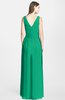 ColsBM Jazmine Pepper Green Gorgeous A-line V-neck Sleeveless Floor Length Ruching Bridesmaid Dresses