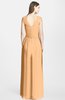 ColsBM Jazmine Salmon Buff Gorgeous A-line V-neck Sleeveless Floor Length Ruching Bridesmaid Dresses