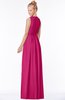 ColsBM Carolyn Beetroot Purple Classic V-neck Sleeveless Zip up Ruching Bridesmaid Dresses