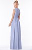ColsBM Carolyn Blue Heron Classic V-neck Sleeveless Zip up Ruching Bridesmaid Dresses