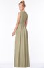 ColsBM Carolyn Candied Ginger Classic V-neck Sleeveless Zip up Ruching Bridesmaid Dresses