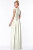 ColsBM Carolyn Cream Classic V-neck Sleeveless Zip up Ruching Bridesmaid Dresses