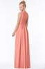 ColsBM Carolyn Desert Flower Classic V-neck Sleeveless Zip up Ruching Bridesmaid Dresses