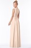 ColsBM Carolyn Fresh Salmon Classic V-neck Sleeveless Zip up Ruching Bridesmaid Dresses