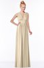 ColsBM Carolyn Novelle Peach Classic V-neck Sleeveless Zip up Ruching Bridesmaid Dresses