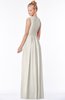 ColsBM Carolyn Off White Classic V-neck Sleeveless Zip up Ruching Bridesmaid Dresses