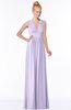 ColsBM Carolyn Pastel Lilac Classic V-neck Sleeveless Zip up Ruching Bridesmaid Dresses